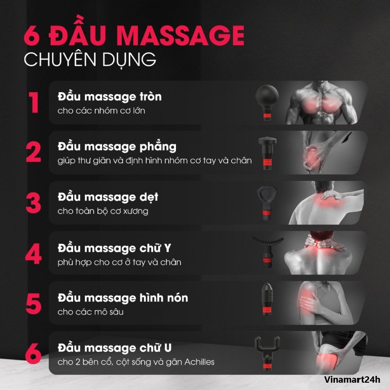 Súng massage cầm tay Crenot Therap M5