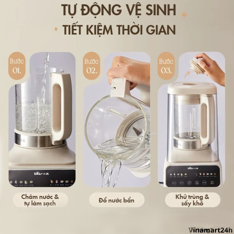 Máy làm sữa hạt Bear chính hãng