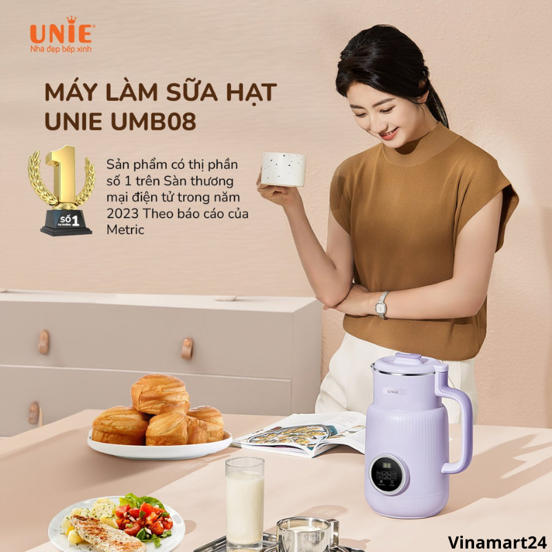 Máy làm sữa hạt Unie cao cấp